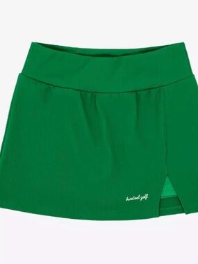 Barstool golf ribbed green sports skirt skort L